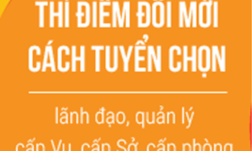 Thí điểm đổi mới cách tuyển chọn lãnh đạo, quản lý cấp vụ, cấp sở, cấp phòng